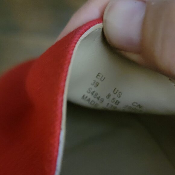 NEW Stuart Weitzman Nugal Espadrille Flats Womens 8.5 Summer Red Nautical - Picture 7 of 9